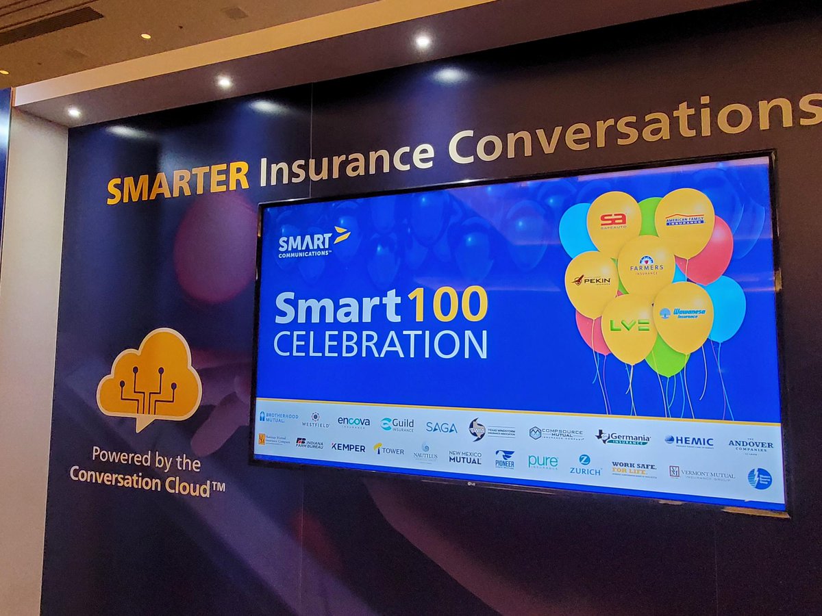 CCMInnovators's tweet photo. Come celebrate #Smart100 with us in Booth P2 in the Partner Pavilion from 12-6PM PT and learn why 100 P&C insurers trust our partnership! #guidewireconnections #partner #conversationcloud https://t.co/6YYKpXK6gE