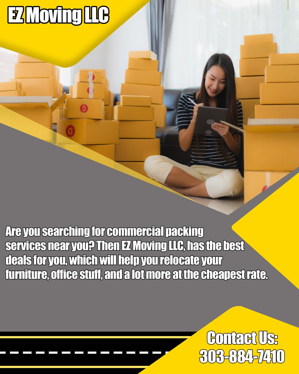 EZMovingLLC1's tweet photo. Then we, EZ Moving LLC, have the best deals for you which will help you relocate your furniture, office stuff, and a lot more at the cheapest rate. Simply click https://t.co/jtxVOL9MFi  #packer #cheap #commercial #furniture #office https://t.co/OMOgnI9ddU