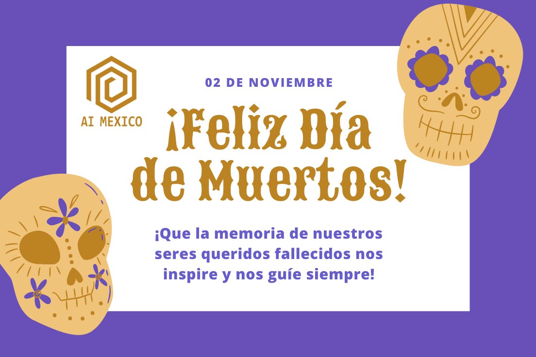 mexico_ai's tweet photo. Es tiempo de recordar a los nuestros, de celebrar su vida y honrar a la Muerte.
¡Feliz Día de Muertos! 💀💃

#diademuertos #dayofthedead #tradicionesmexicanas https://t.co/KMmgIDQh2k