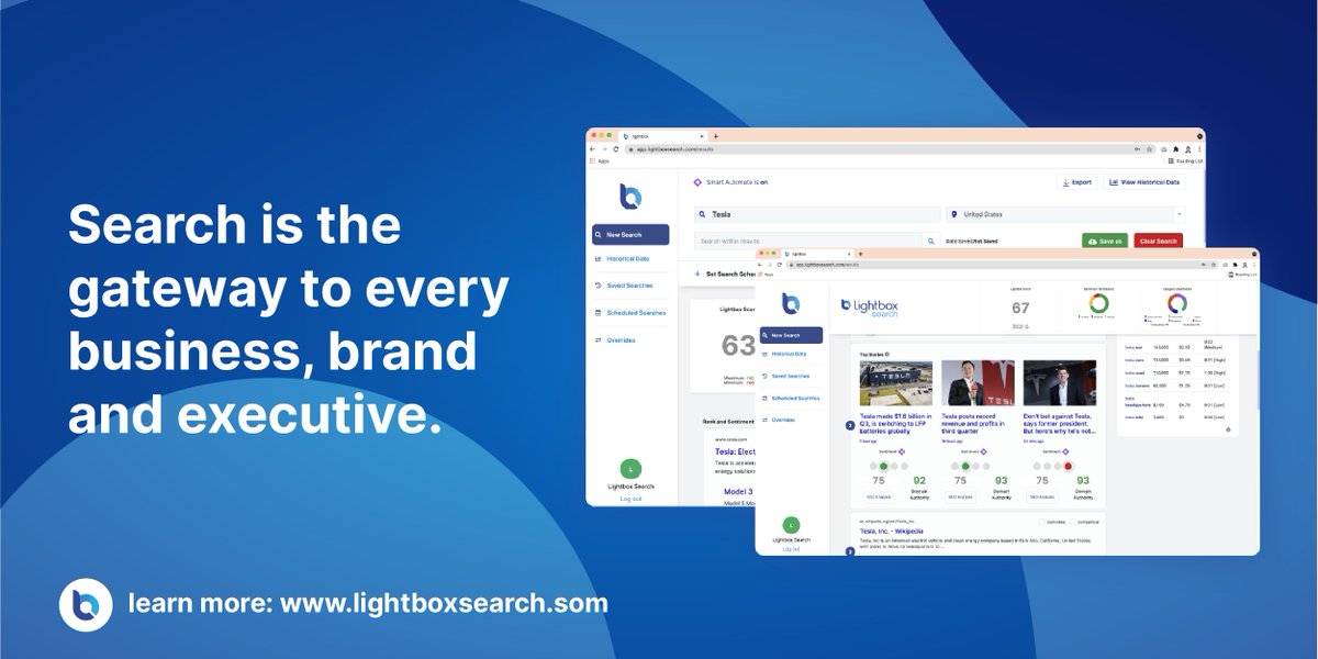 LightboxSearch's tweet photo. Lightbox Search was developed for online reputation management. By combining the best elements of SEO, SEM and monitoring softwares into into one platform, Lightbox Search helps you control the narrative - and save time and money. Learn more at https://t.co/nJlmXj59zr https://t.co/eIcPFjxA38