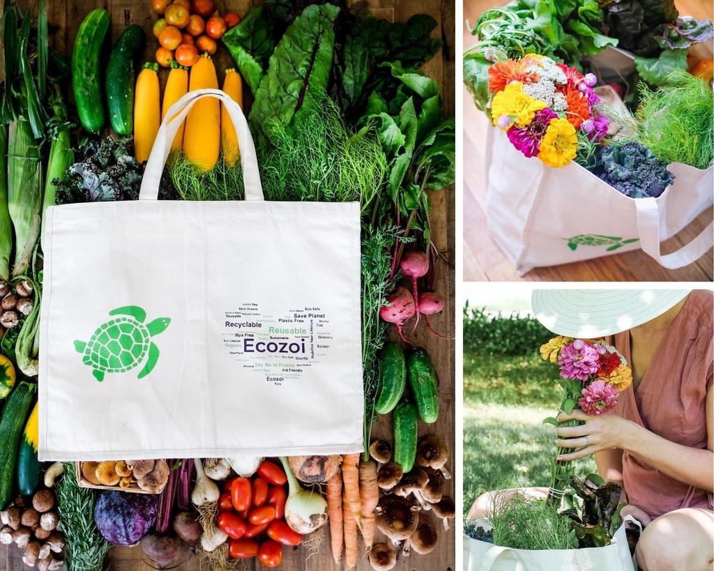ecozoi's tweet photo. COTTON GROCERY BAGS for SHOPPING WITH ORGANIZING POCKETST, this product is designed as an eco-friendly alternative to Plastic bags. The materials used include high quality organic cotton that can be washed and reused many times.

#reuse#ecofriendly 
#zerowaste#plasticfree#recycle https://t.co/1mS9A1Bcnr