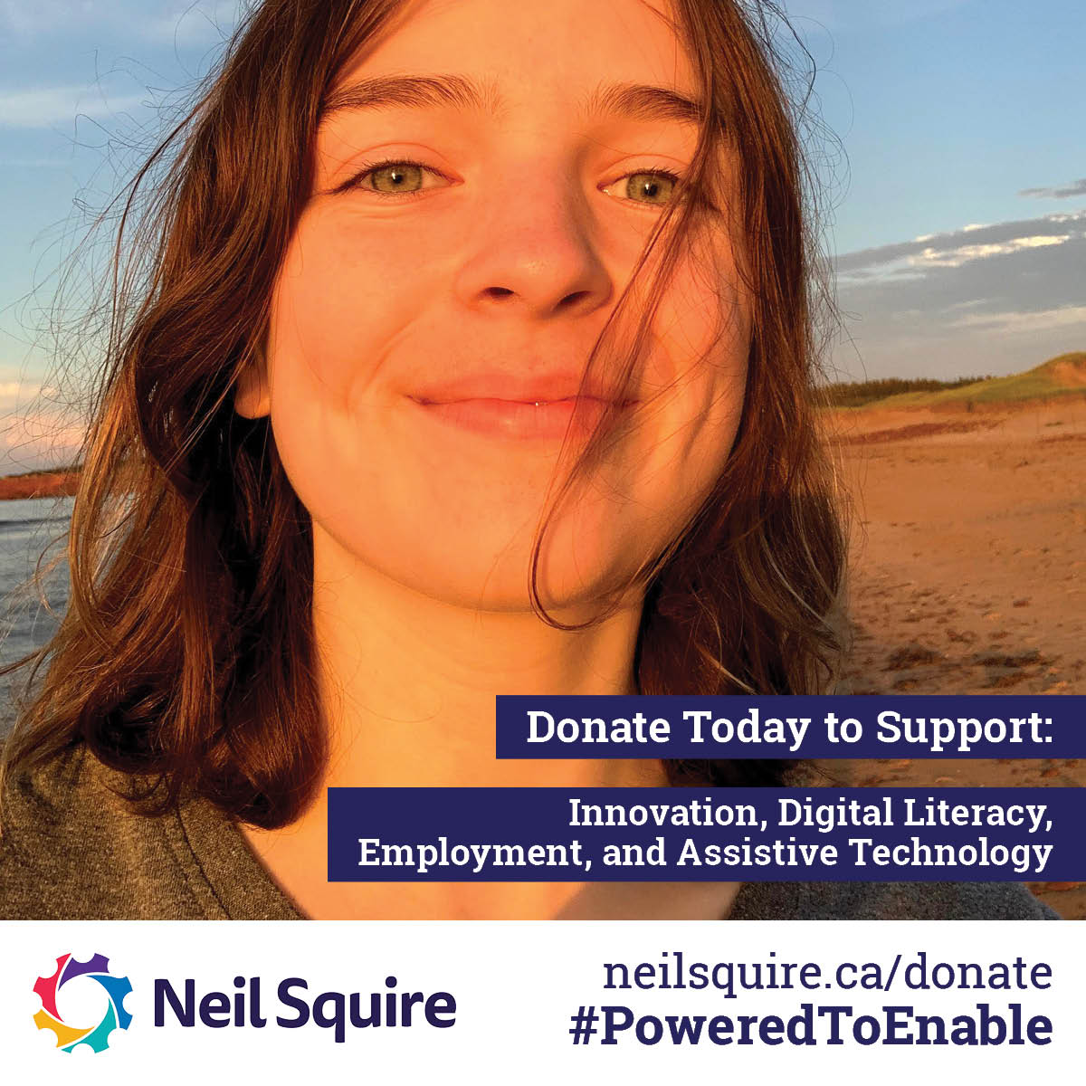 NeilSquireSoc's tweet photo. Our annual #PoweredToEnable Fundraising Campaign is running throughout November and December. Your support helps people with disabilities like Marissa: https://t.co/7aiSKZhuay
Donate now by visiting: https://t.co/09d5rRNdxm https://t.co/jQgA7v1SL0