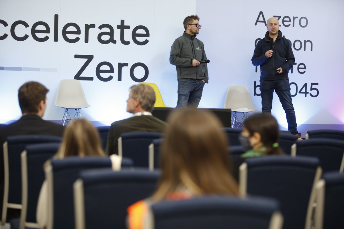 BE_STbuild's tweet photo. People have been telling @MattStevens0n of @EcosystemsT and @rhairstans of @nmite_ac that UK homegrown timber homes isn't possible.

"We can do it and now we have to do it because we're in the middle of a climate crisis." https://t.co/wQGf1gCQAc