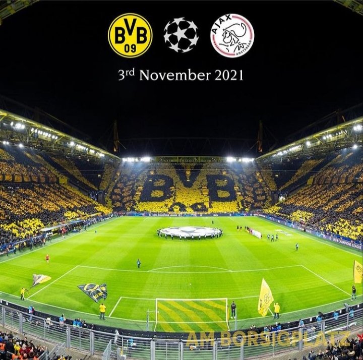 BVBMOROCCO15's tweet photo. MATCH DIE MAROKKANER BORUSSEN 🇲🇦🇩🇪 
 MATCH  TOMORROW :
🆚️:@AFCAjax
🏆: @ChampionsLeague
🕒: 21:00 GMT +1 🇲🇦 
🏟: Signal Iduna Park 

#BVBMorocco #BVB #BVB09 
#HejaBVB #EchteLiebe #NurDerBVB #SchwarzGelb #YNWA #YoullNeverWalkAlone #Bundesliga #ChampionsLeague https://t.co/sEkj2b6VEK