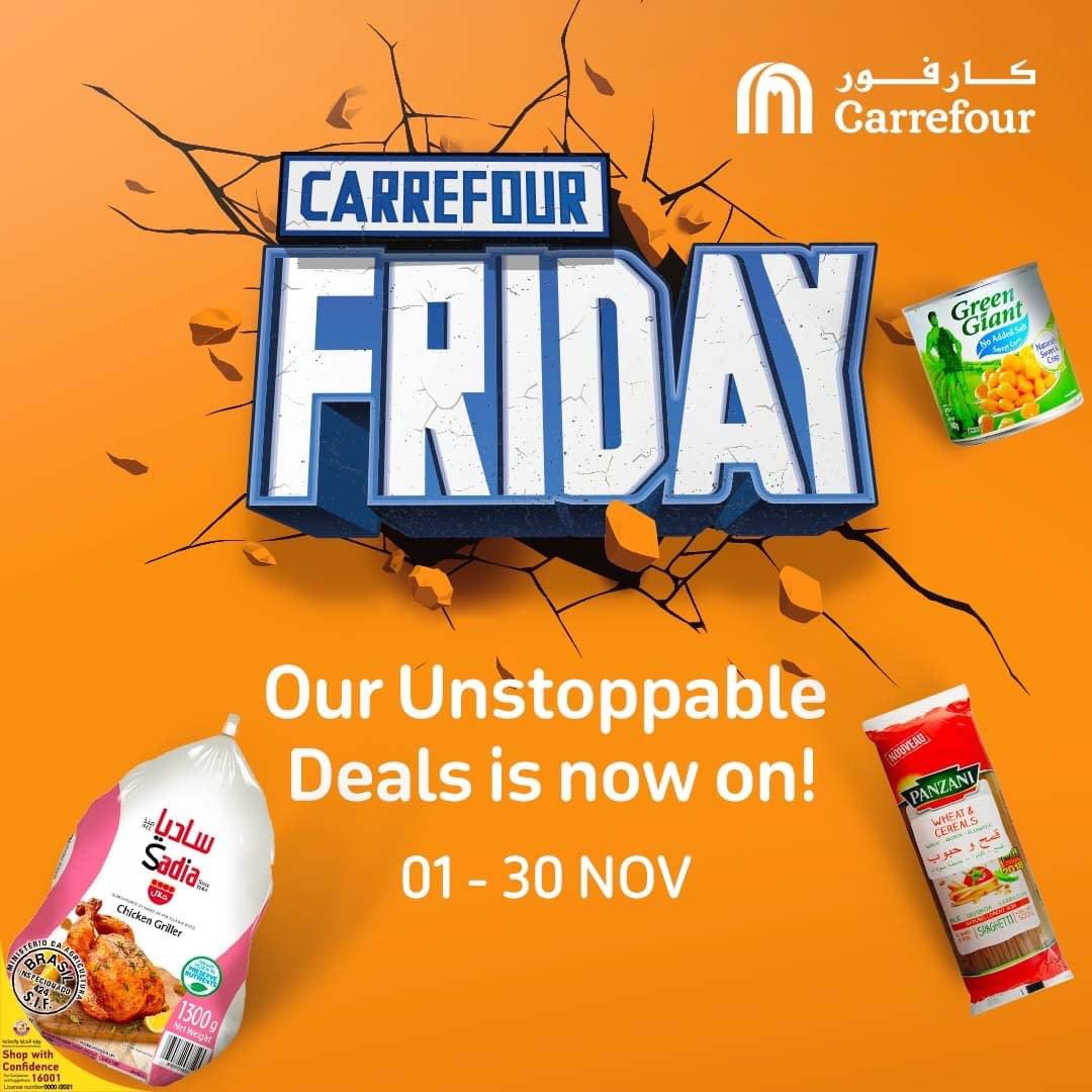 Our unbeatable Carrefour Friday offers are here! 
Get some of the best deals you’ve ever seen every single day!

Shop them now online bit.ly/3q1p25H !  
Download MAF Carrefour app and save more with MyCLUB!

#MoreForYou #GreatMoments