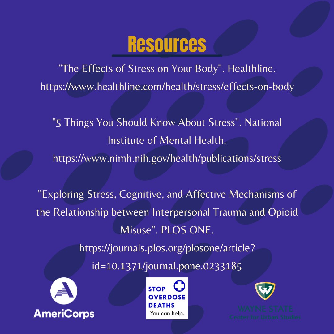 STOPOverdoseWSU's tweet photo. Stress Awareness Day is tomorrow! We are hosting a FREE 45-minute training at 4:00 PM tomorrow! Learn how to save a life with Narcan and Hands-Only CPR! Participants with a MI mailing address receive a free dose of Narcan if they are present! RSVP on https://t.co/ORj7yOeFkO! https://t.co/EgRKpwNzGi