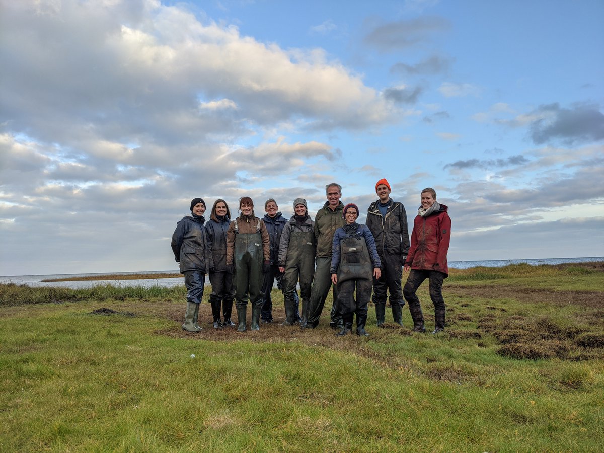 NordSalt's tweet photo. And that's a wrap - Soil collection complete in DK; so fast! Way to go @EllaEllulo @jimonjimonster @CintiaOQuintana @Carmen_Leiva_  and all the others #saltmarsh #teamwork. Next stop, @unihh to set up the soil for a long-term #ClimateChange experiment. @BiodivERsA3 https://t.co/caA6zLkmOb