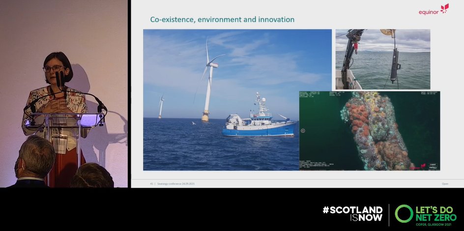 scotent's tweet photo. Insightful session from @Equinor's Vice President Floating Offshore Wind, Sonja Chirico Indrebø, on the evolution of their Hywind projects, and how the learnings from Hywind 1 was applied to subsequent projects.
#COP26 #Hywind https://t.co/Zf7rTtMKQV