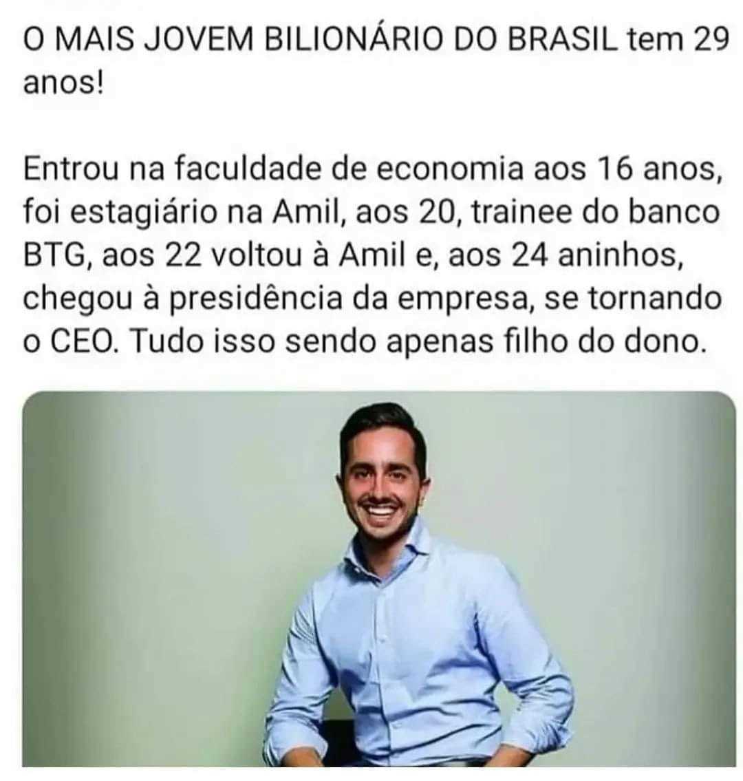 JorgeLutif's tweet photo. MERITOCRACIA ? (RISOS). O FILHO OU PARENTE DO DONO (Novos mundos). https://t.co/2sYpe0T8ee