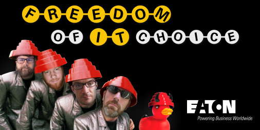TrippLite's tweet photo. Have you heard the Devo Ducks? No, not a 70s cover band. This group stars some of the greatest in IT at @Eaton, @switchoneaton & #TrippLite. See their performance at #SpiceWorldVirtual – it’s a little ditty about choices IT pros have to make. https://t.co/9l25TakkSu
#EatonGetsIt https://t.co/16Ila86tmt