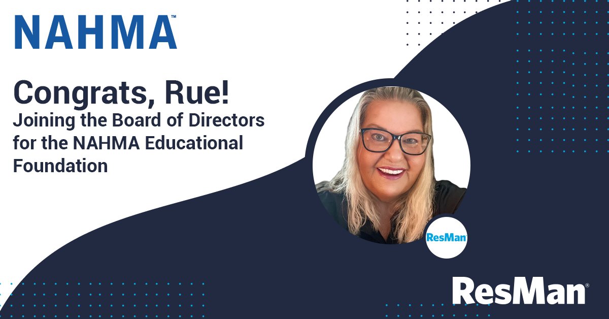 myresman's tweet photo. Congratulations to our own Rue Fox for being selected as the latest addition to the Board of Directors for the NAHMA Educational Foundation. We are so proud of you!
#nahma #resman #proptech #affordable #education https://t.co/57SDFgnvph