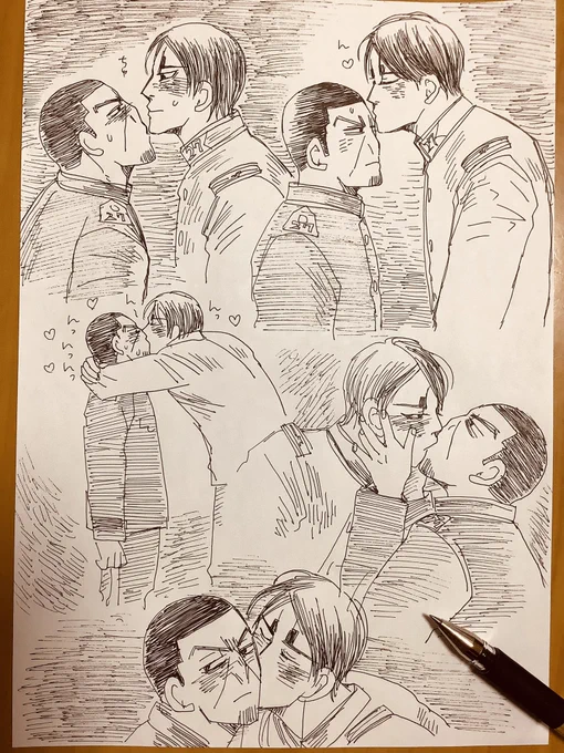 いっぱい月鯉チュー描いたから
満足寝る。ほぼいっぱつがき落書き、楽しい… 