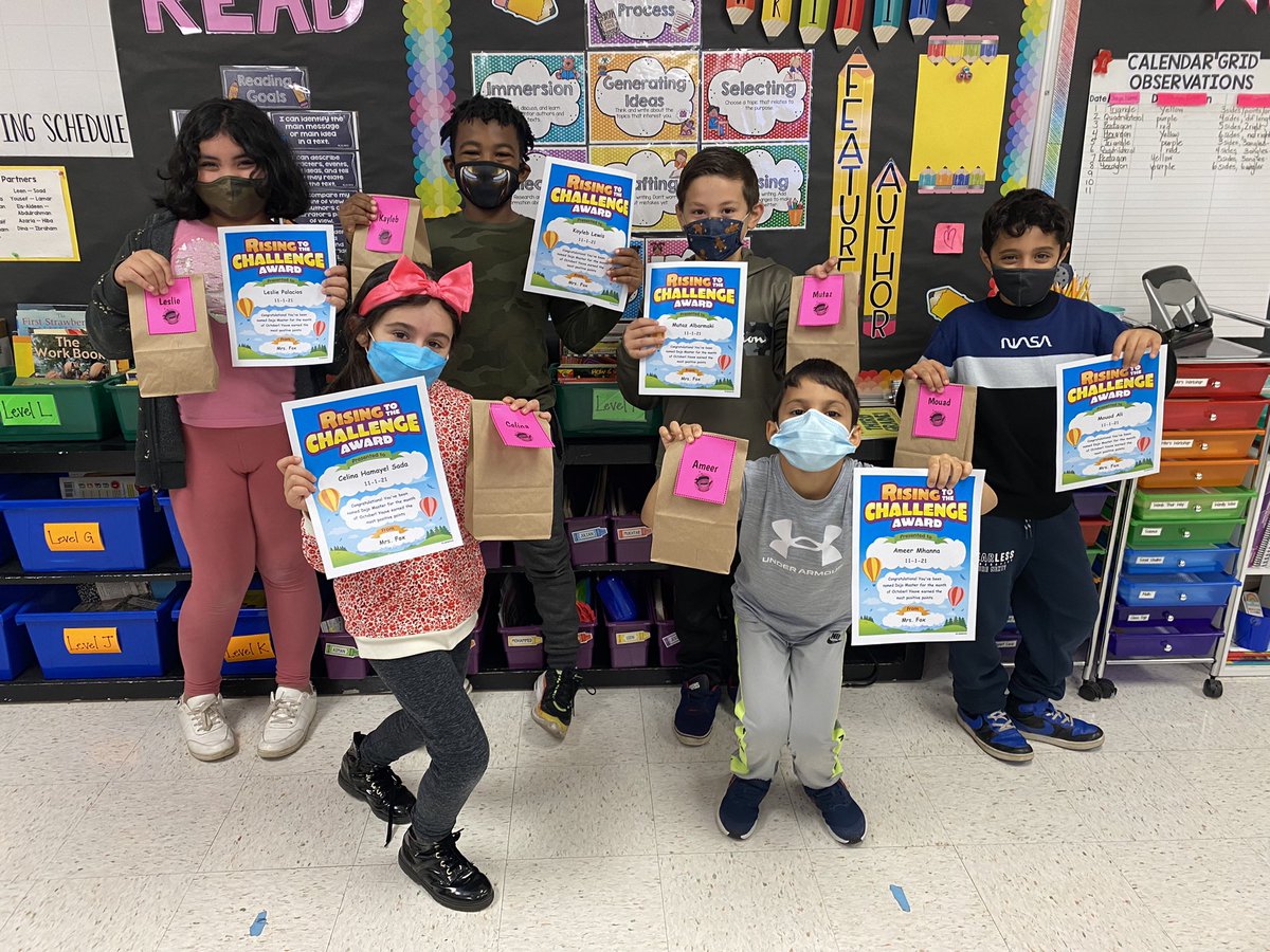 MrsFox209's tweet photo. October Dojo Masters! These 6 students earned the highest amount of points for the month! They received a Dunkin’ donut breakfast for their hardwork and dedication 🍩 #cridgepride #RLThirdGradeRocks #ClassDojo https://t.co/pzHUE4x7UK