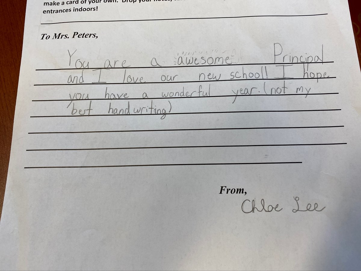 Claire Peters (@mrspeters_aps) on Twitter photo Thank you to our <a href="/Innovation_APS/">Innovation Elementary</a> PTA and all our amazing students and families for a great 1st Quarter and for your heartfelt appreciation during National Principals Month. I spent all weekend reading notes of gratitude and my heart is so full! Thank you to our <a href="/Innovation_APS/">Innovation Elementary</a> PTA and all our amazing students and families for a great 1st Quarter and for your heartfelt appreciation during National Principals Month. I spent all weekend reading notes of gratitude and my heart is so full!