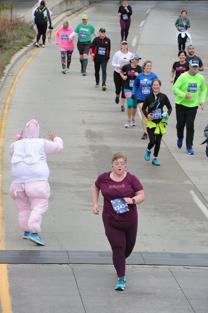 marierossiter's tweet photo. Official photos from my Flying Pig 5K last Saturday. Reminders that I SWEAT (NOT SPARKLE) and hard work pays off. It's not pretty, but I am proud of the woman I see in these photos. I don't look like "other runners." I look like me! And I'm getting it done. #plussizerunner https://t.co/JJL7Iq6NeR
