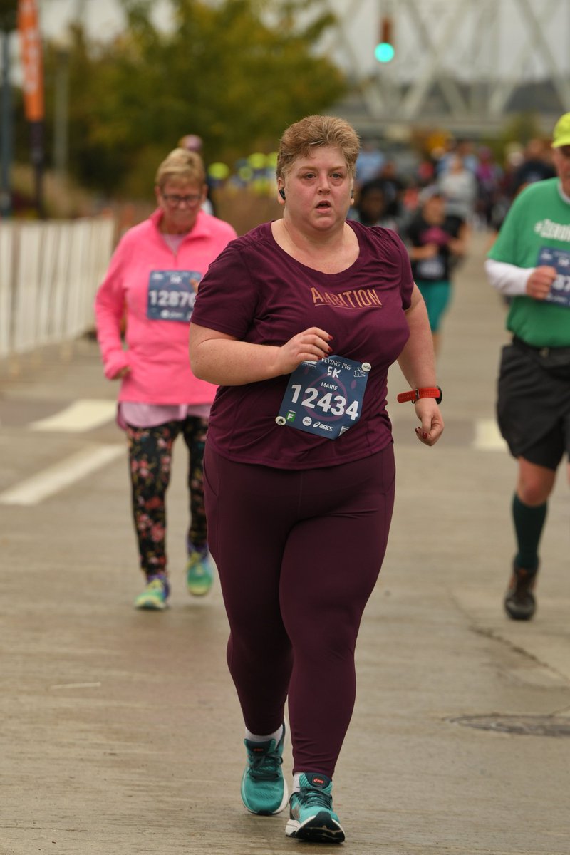 marierossiter's tweet photo. Official photos from my Flying Pig 5K last Saturday. Reminders that I SWEAT (NOT SPARKLE) and hard work pays off. It's not pretty, but I am proud of the woman I see in these photos. I don't look like "other runners." I look like me! And I'm getting it done. #plussizerunner https://t.co/JJL7Iq6NeR
