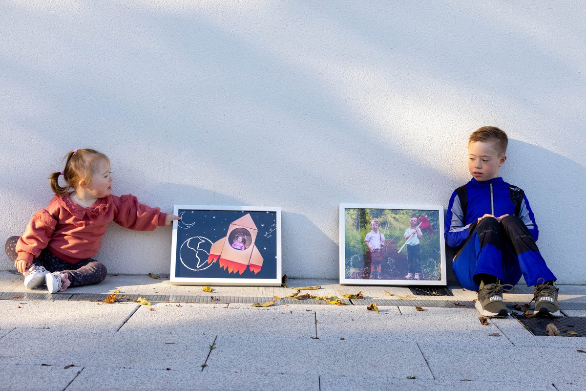 pictureitpix's tweet photo. It was great to be able to help launch the 2022 Down Syndrome Centre calendar with all the kids we photographed over the summer. Thanks to the Irish Times for putting this image online in their ‘Images of the day ‘section. The Calendar can be purchased for 7 euro in Dunnes https://t.co/CQ9rcMkkGI