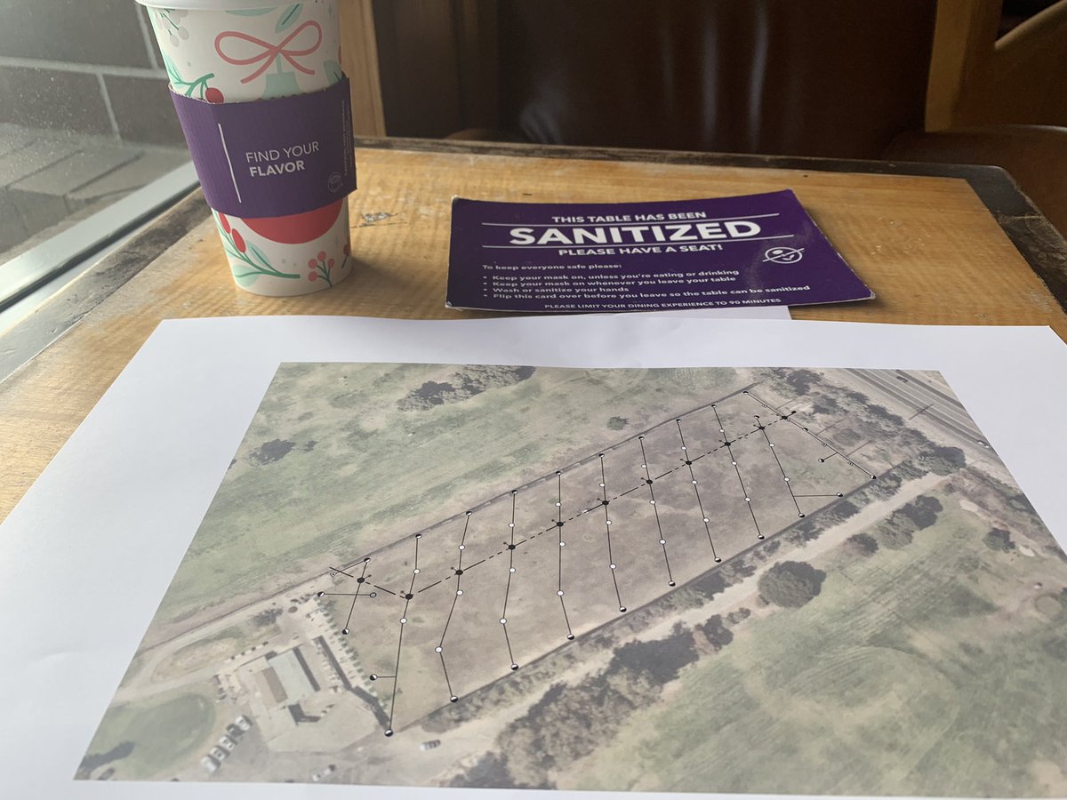 SRGCMVentura's tweet photo. Working on plans to upgrade the driving range irrigation early 2022! #BlockSystem #SRGC #Est1921 Enjoying this coffee and clean table to work @TheCoffeeBean Great Energy in the Ventura store!! #ItsOnlyaPen https://t.co/5lTN5mTJc9