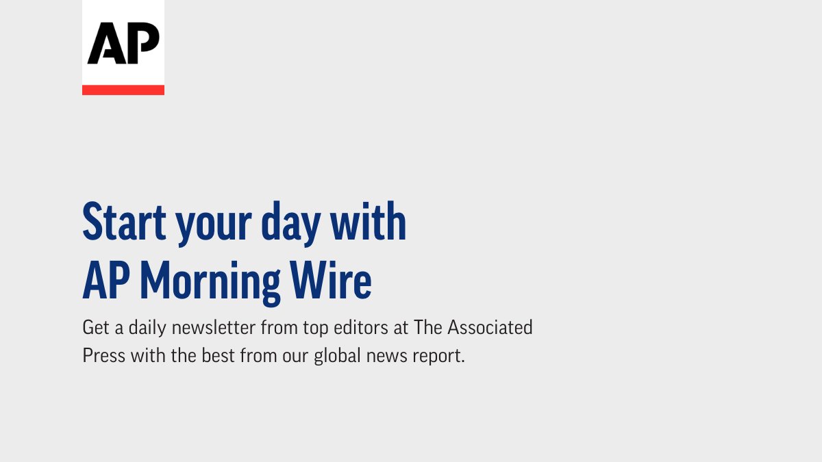 ericfbandy's tweet photo. My days begin with The Associated Press. How about yours? 
https://t.co/OFyRiMIQRF

Start off your mornings with a rundown of the day’s top stories from the most trusted source of fast, accurate and unbiased news. #AdvancingThePowerOfFacts https://t.co/LoflNjgEWg