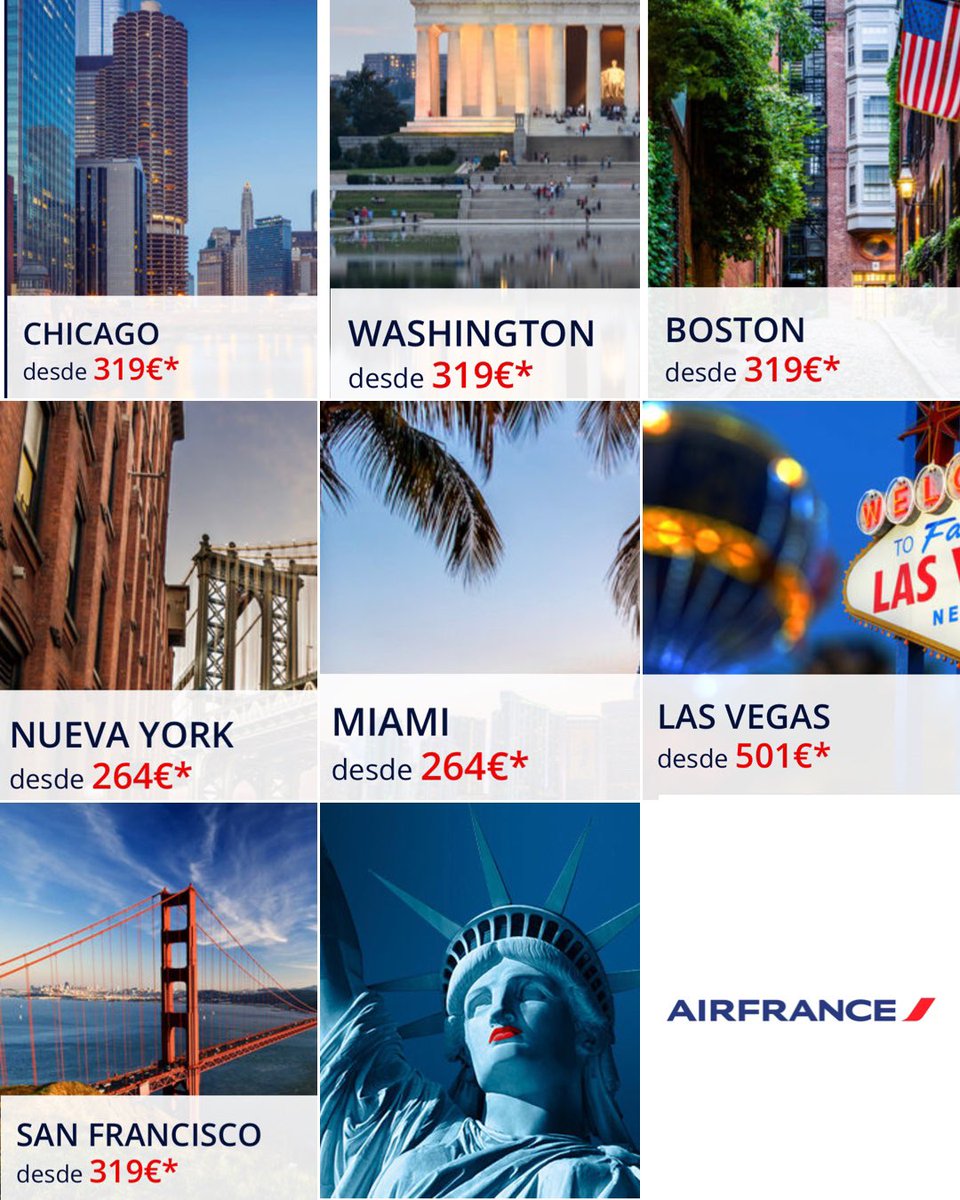 NaniArenas's tweet photo. Ya no falta nada para que podamos volver a viajar a EEUU. El 8N 🚪✈️
Gracias a las ofertas de @AirFranceES este año será más fácil y barato que nunca
¿De verdad no te animas?
Más info y reservas en https://t.co/vHq0AF5fBz #AFprotect #VuelaEEUU #AirFrance https://t.co/d9jpfsa0tI