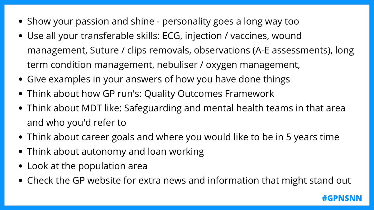 Do you have an interview for a GP Nurse role? 

Here's some tips for your #GPN interview below. #StudentNurse #NQN #GPNSNN