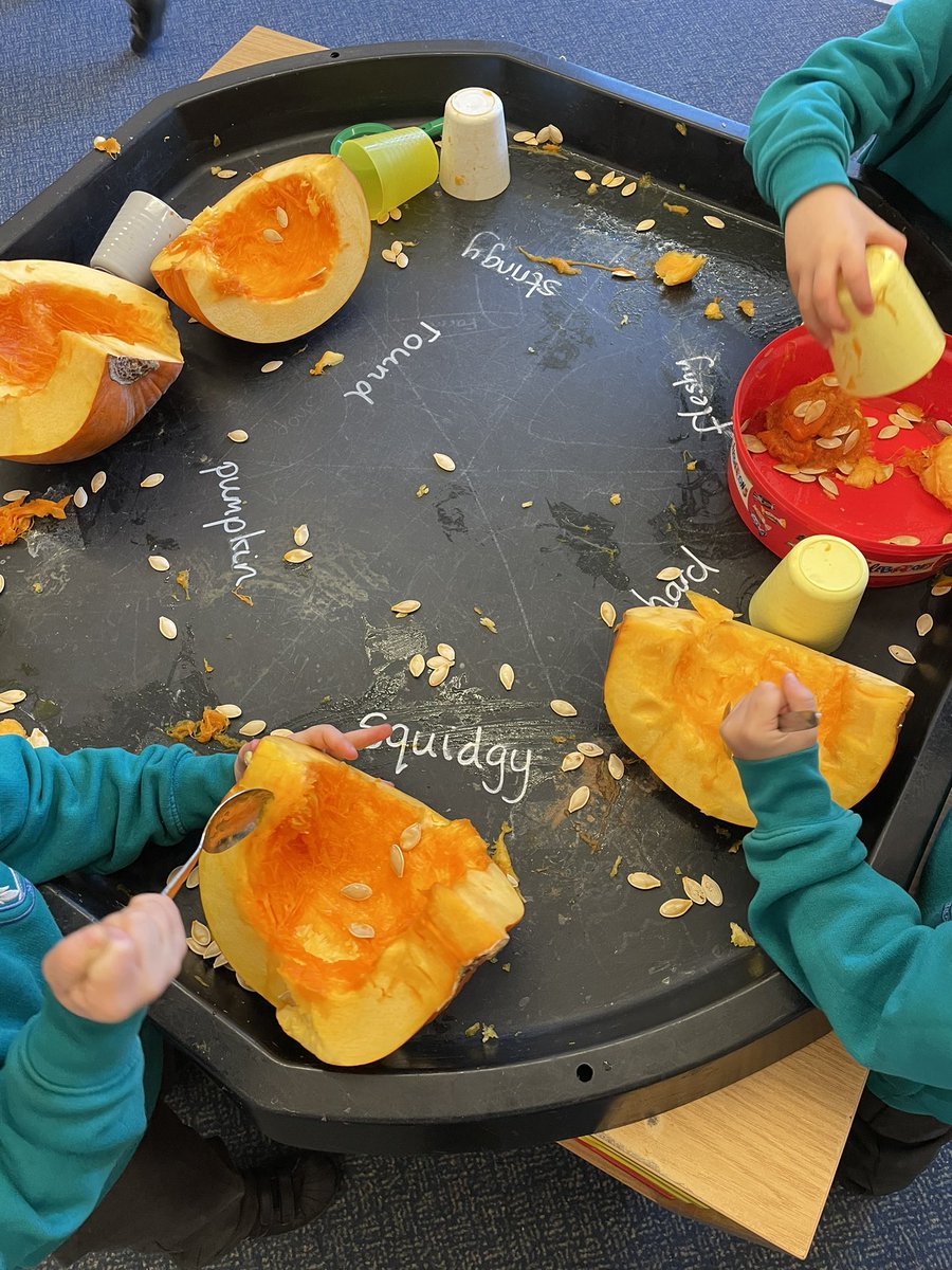 Willowbrook_Exe's tweet photo. Reception have had lots of fun with pumpkins today! ๐ #eyfs #learningthroughplay #continousprovision #exploreandplay #eyfslearners https://t.co/cvuAlDlYhv
