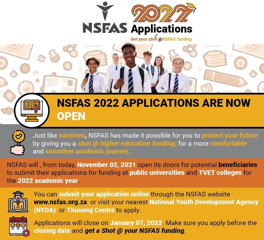 bono_foundation's tweet photo. Open Bursary : NSFAS bursary https://t.co/gELC2iIJiA