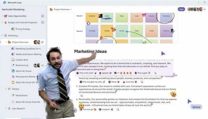 Just announced Microsoft Loop. 👏 #MSIgnite https://t.co/7Dl59rQE0i<a href="/tag/msignite"class="tags">#MSIgnite</a>