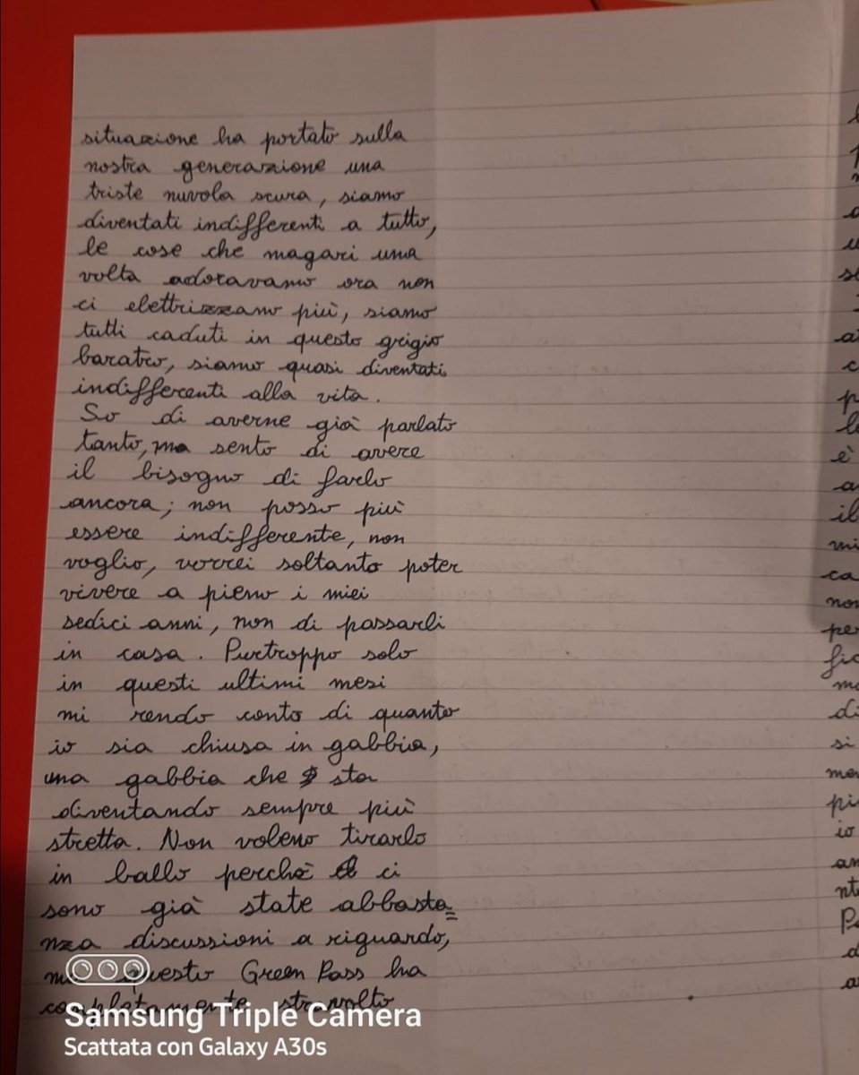 lordfed3's tweet image. Leggete questo tema: l'autrice è una giovane studentessa di una scuola media di #Trieste.

Ogni singola parola è una coltellata nel cuore di chi può ancora definirsi un essere umano.
