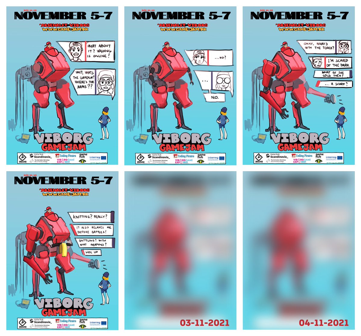 vibjam's tweet image. Viborg Game Jam on Friday, November 5-7!

Fluffing up your game-project happens really fast, and keeping the scope low is a discipline in itself.

Which, of course, is why it's great to practice!

Read more:
itch.io/jam/viborg-gam…

Sign-up:
eventbrite.com/e/viborg-game-…

#dkgame