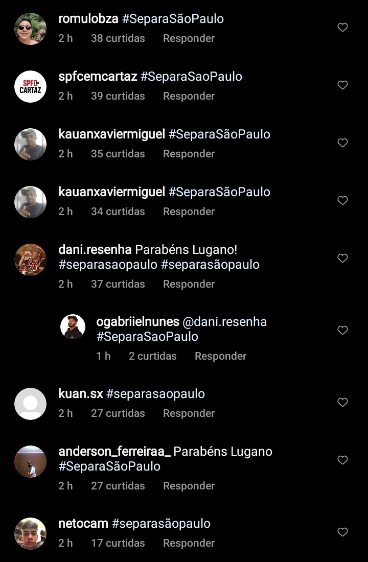 somosaopaulinos's tweet photo. Julio Casares fez uma postagem em seu Instagram a torcida do São Paulo lotou os comentários com #SeparaSãoPaulo 👇 https://t.co/SDldFKZUD2