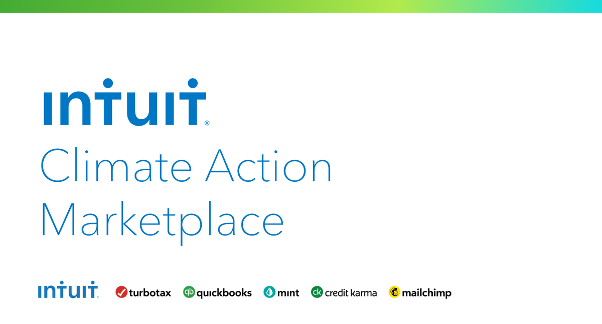 Intuit's tweet photo. Learn more about how we’re teaming up with these key solutions providers to empower small businesses to reduce their environmental impact at https://t.co/f1JQ9t8hKu https://t.co/smkoWVpFJj