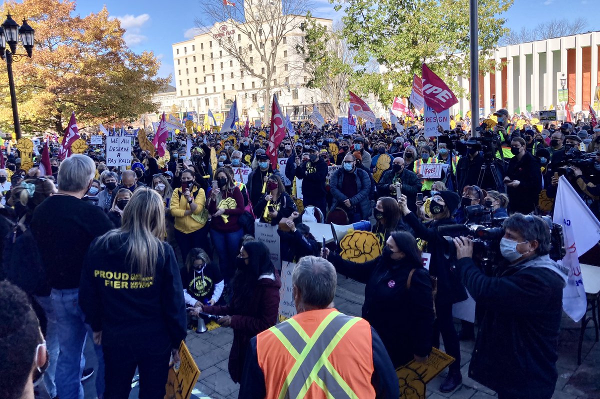 Among the biggest protest crowds I’ve seen. This is only part of it.