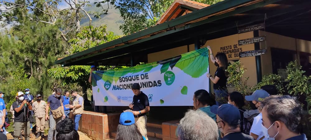 ONU Venezuela inaugura hoy el Bosque de las Naciones Unidas 🇻🇪 en el Parque Nacional Waraira Repano, con el apoyo de <a href="/MinecOficialVe/">Minec Oficial</a> y de @InparquesVE