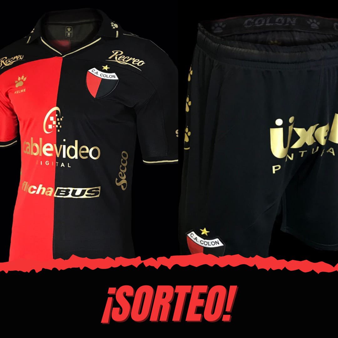Brian Borra on X SORTEAMOS EL CONJUNTO OFICIAL DE COLON Camiseta oficial Kelme roja y negra con detalles dorados Short de juego oficial Kelme Medias de juego originales Kelme COMO PARTICIPAR