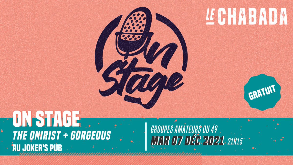lechabada's tweet photo. ON STAGE : LE RETOUR 🤘
'Support your local band' comme disent nos ami·e·s anglais·e·s ! RDV le 7 décembre au @jokersspub avec The Onirist et @GorgeousBandFR. C'est gratuit!
📍https://t.co/FRKbEHWs7k
#scenelocale #cultureangers #angers #metal #heavy #rock https://t.co/YEAsfksqVx