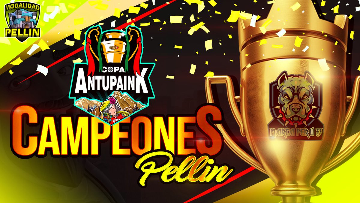 🌿Queremos felicitar al Wewnien de la modalidad PELLIN TH13 de esta 1ra Edición de la Copa Antupaink!🌿

       🏆 <a href="/MarcaPeruClan/">Marca Perú 3.3</a>🏆

🍃Chaltu may por haber sido parte de esta Copa , Felicitaciones!🍃