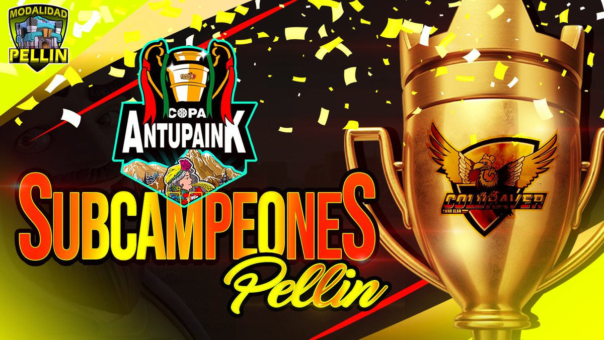 🌿Queremos felicitar al 2do Wewnien de la modalidad PELLIN TH13 esta 1ra Edición de la Copa Antupaink!🌿

       🏆 <a href="/ColdraverC/">Coldraver_col</a>🏆

🍃Chaltu may por haber sido parte de esta Copa , Felicitaciones!🍃