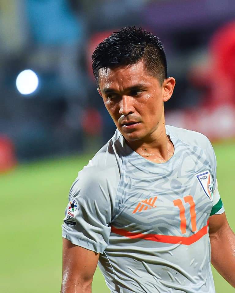 IFTWC's tweet photo. Captain, Leader, Legend! ❤️

Sunil Chhetri to become the first Indian footballer to be honored with the prestigious Khel Ratna award. Running out of superlatives to exemplify his contribution to the sport! 🏆

#SunilChhetri #KhelRatna #IndianFootball #IFTWC #SC11 https://t.co/0Nuc3G4g34