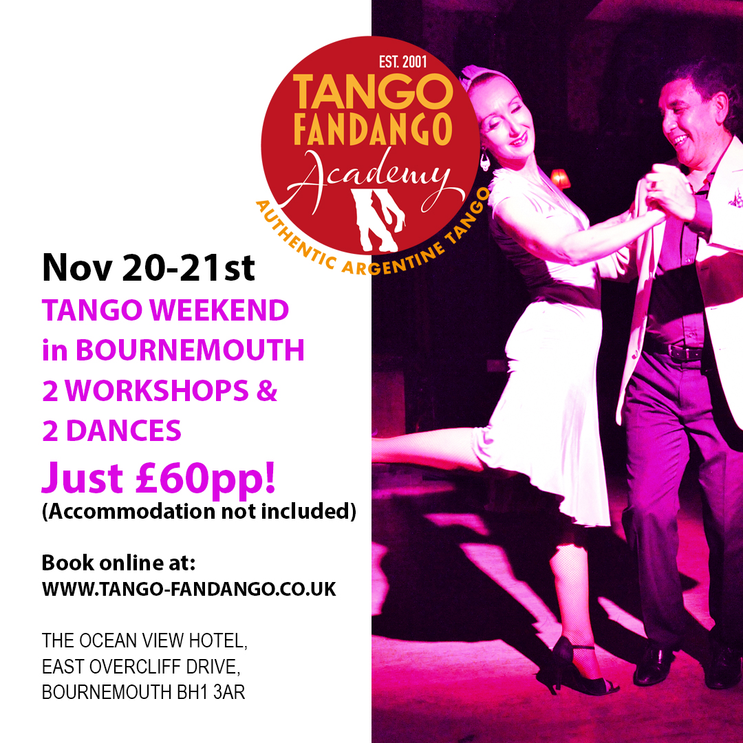 LeoyTracey's tweet photo. Tango Weekend in Bournemouth Nov 20-21st - *|https://t.co/bnKDOS7G7o|* Join us for a weekend of Argentine tango by the Sea! https://t.co/JWnBb7xcoz