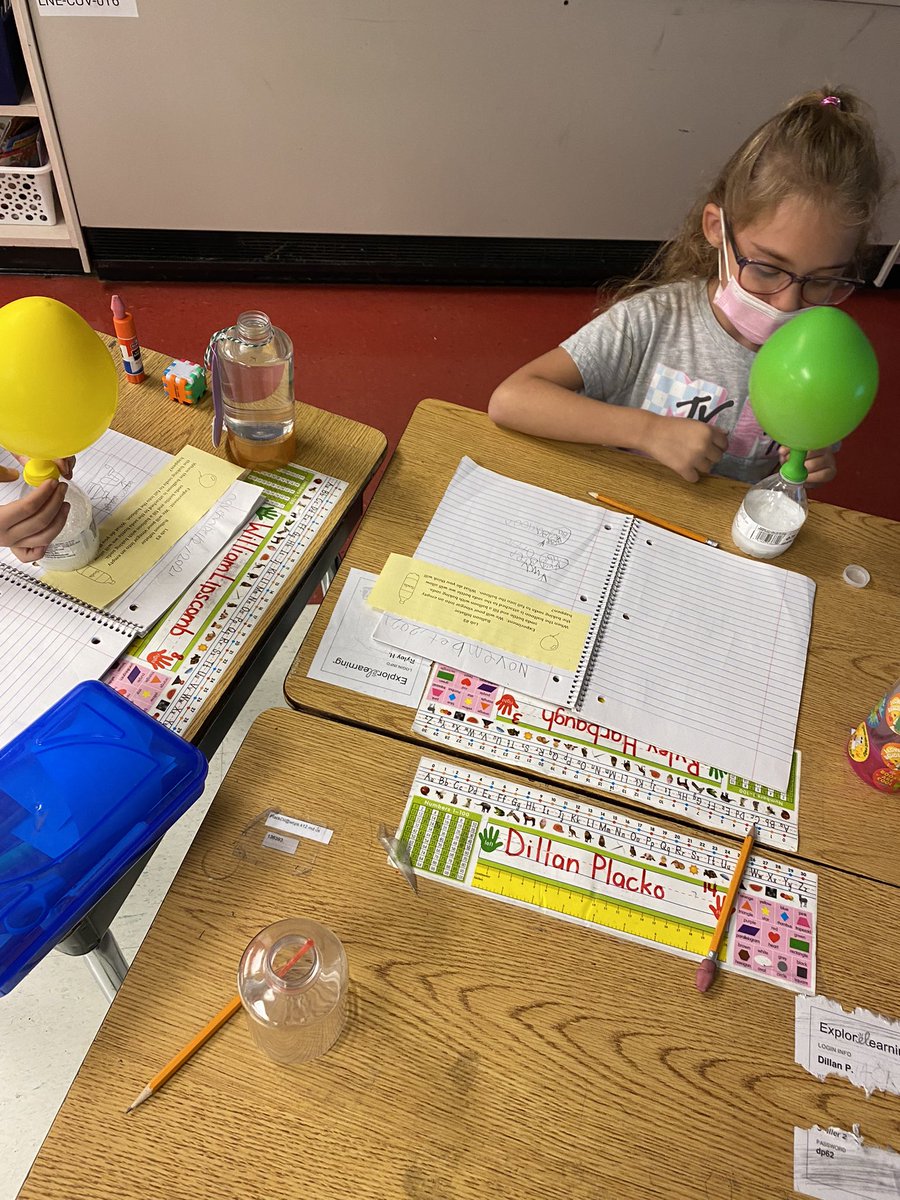 ktcollier's tweet photo. Grade 2s Science Notebooking while we observe our investigation of changing states of matter! #explorebeforeexplain🧪 @medleyrac @EllistarTara https://t.co/KFwRRcFkzs