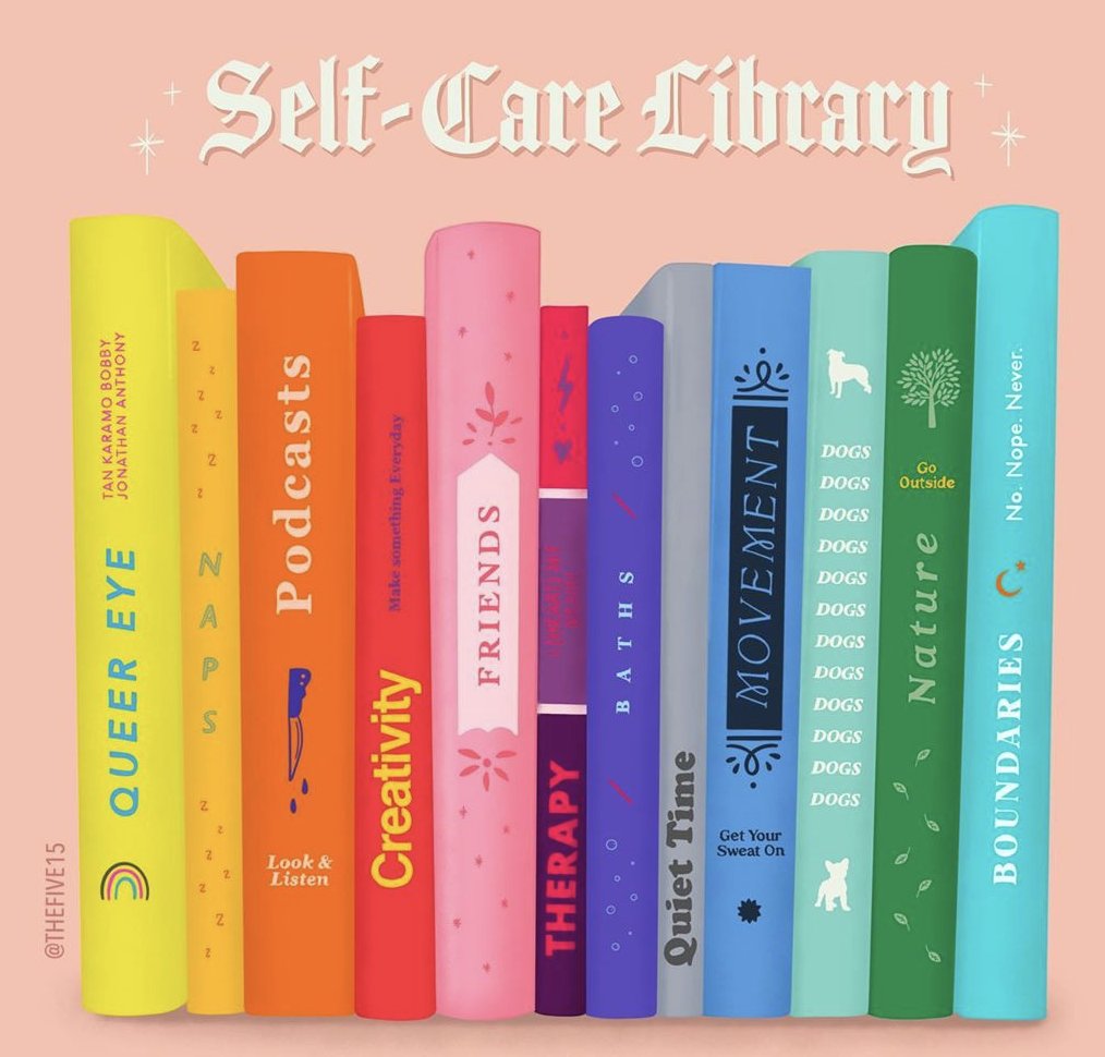 TrevorProject's tweet photo. Self-care is what works for you 💛 art by @thefive15 🎨

If you're in crisis, reach out to us 24/7 at 866.488.7386 or text/chat us at: https://t.co/hxtScqt870 📲 #mentalhealth https://t.co/vdU4kRbcKZ
