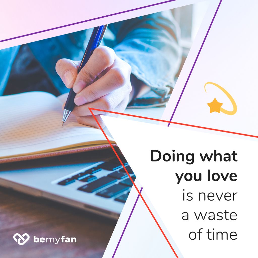 bemyfansocial's tweet photo. Do what you love, love what you do. #linkinbio #bemyfan #thegoodquote #contentcreators #contentcreationlife https://t.co/MP8XiN7ksS
