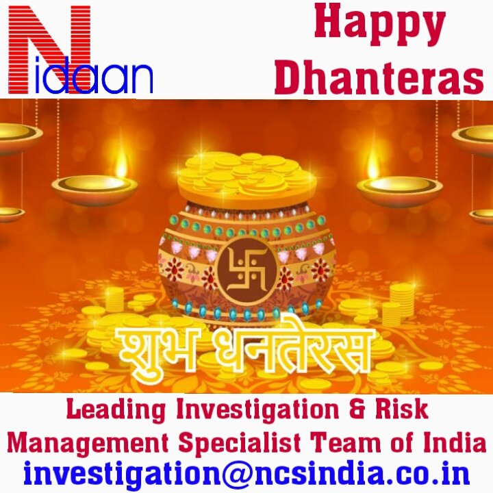 NIDAANIntellig1's tweet photo. Happy Dhanteras to all. 

#Diwali #Dhanteras #investigation #riskmanagement #verification #Festival #India #Happydhanteras2021 #HappyDiwali2021 https://t.co/aO6kEWVsPE