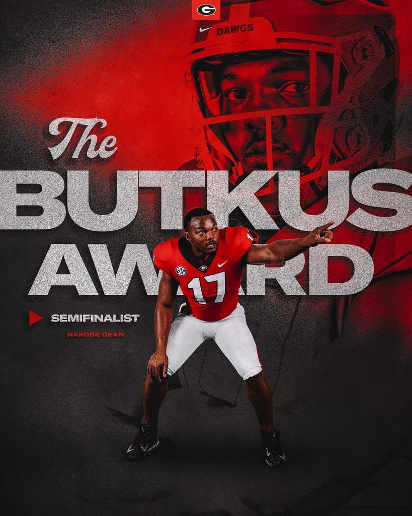 Linebacker <a href="/NakobeDean/">Nakobe Dean🔝🔜</a> has been named one of 16 semifinalists for the 2021 Butkus Award given to the nation's best collegiate linebacker.

#GoDawgs