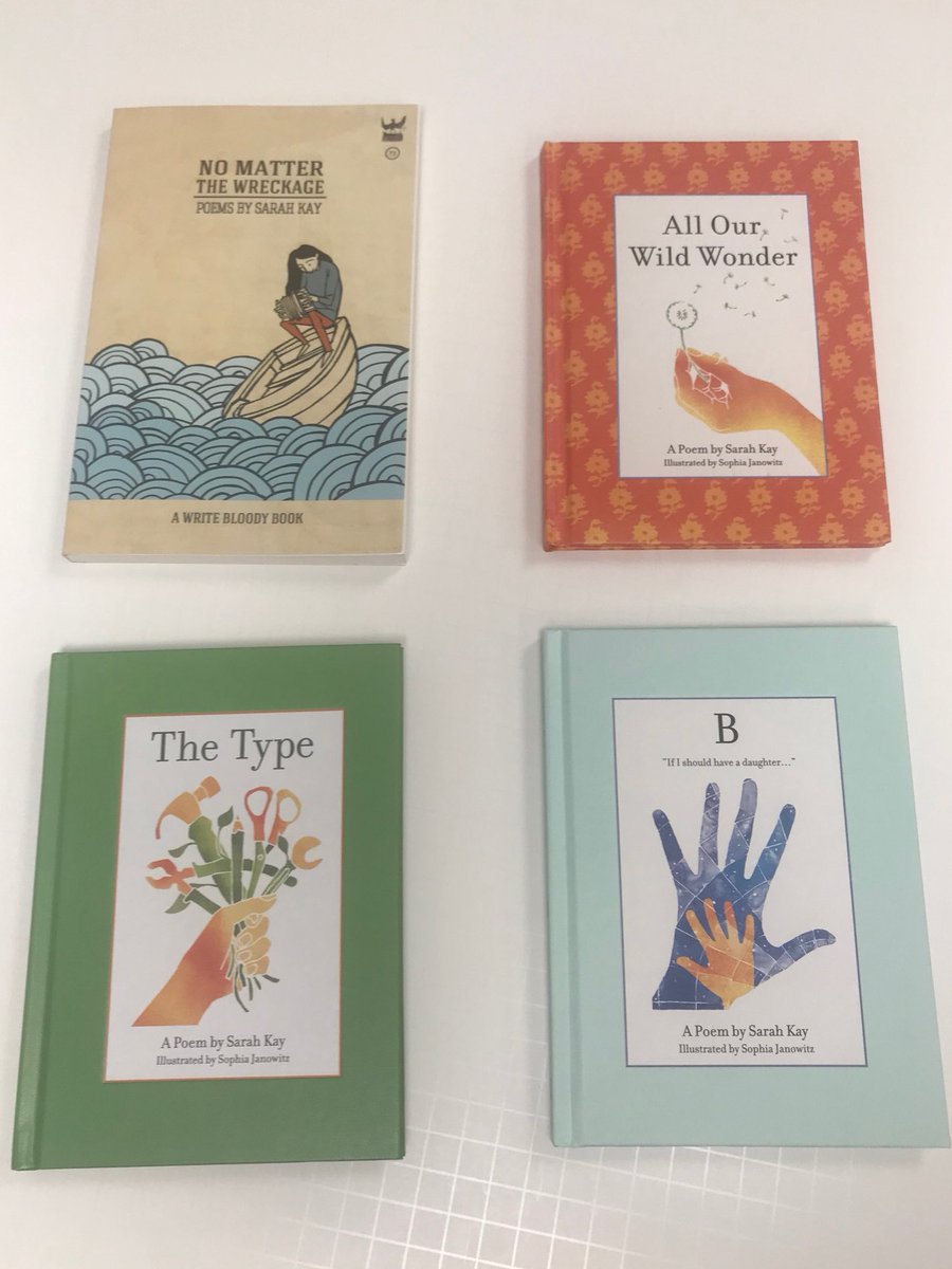 MUCampusStore's tweet photo. Tomorrow night is the last writer series this semester!  It will feature Sarah Kay, a poetry writer from New York, who will be performing virtually.  As such, her four poetry books will still be available for purchase in store! Feel free to stop by in the next few weeks https://t.co/tqVuPX6hYG