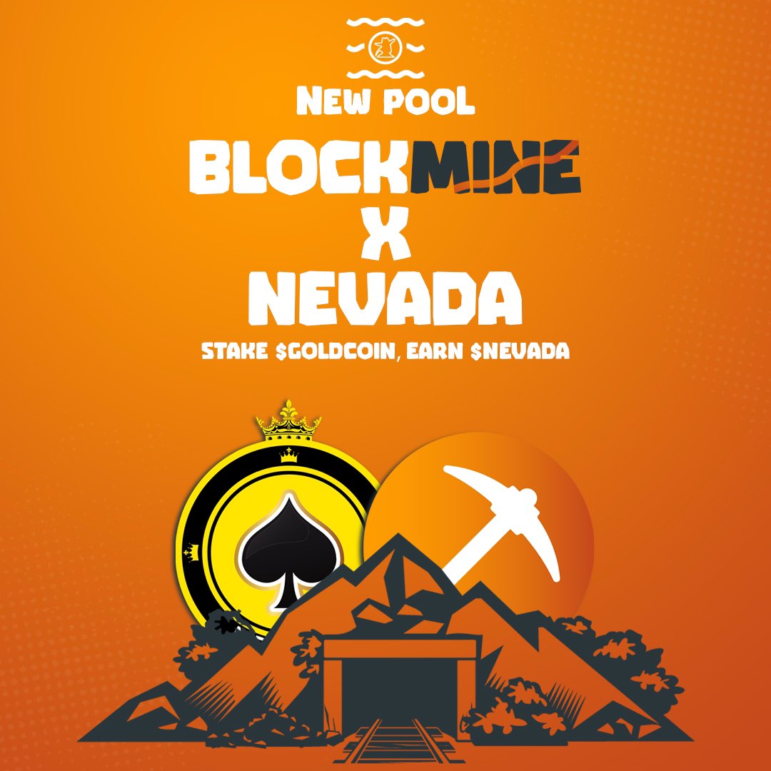 Howdy Miner’s! ⛏

$GOLDCOIN - $NEVADA STAKING POOL! 🚨

The Pool will launch today approximately around 20 PM UTC and will be live for 30 Days. 
The max. staking amount is 1000 $GOLDCOINs per Wallet. 

take a dive and enjoy some juicy $NEVADAs for you! 🚀 @NevadaCasinoBSC