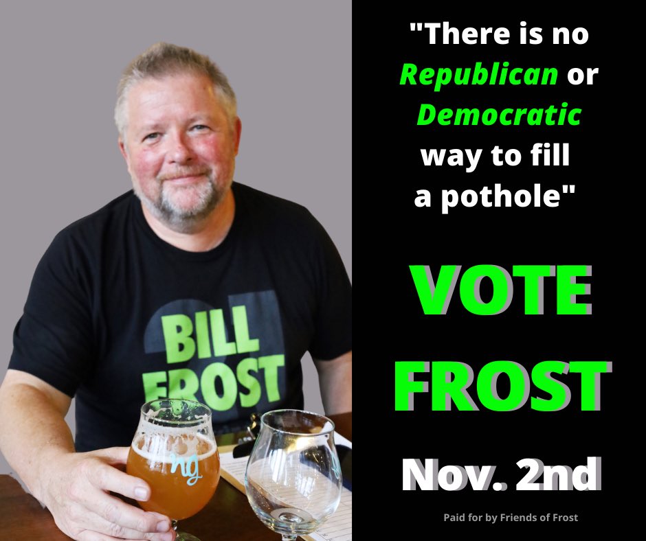 frostforcinci's tweet photo. Don’t forget to #VoteFrost TODAY! https://t.co/lerl7Cj4zj