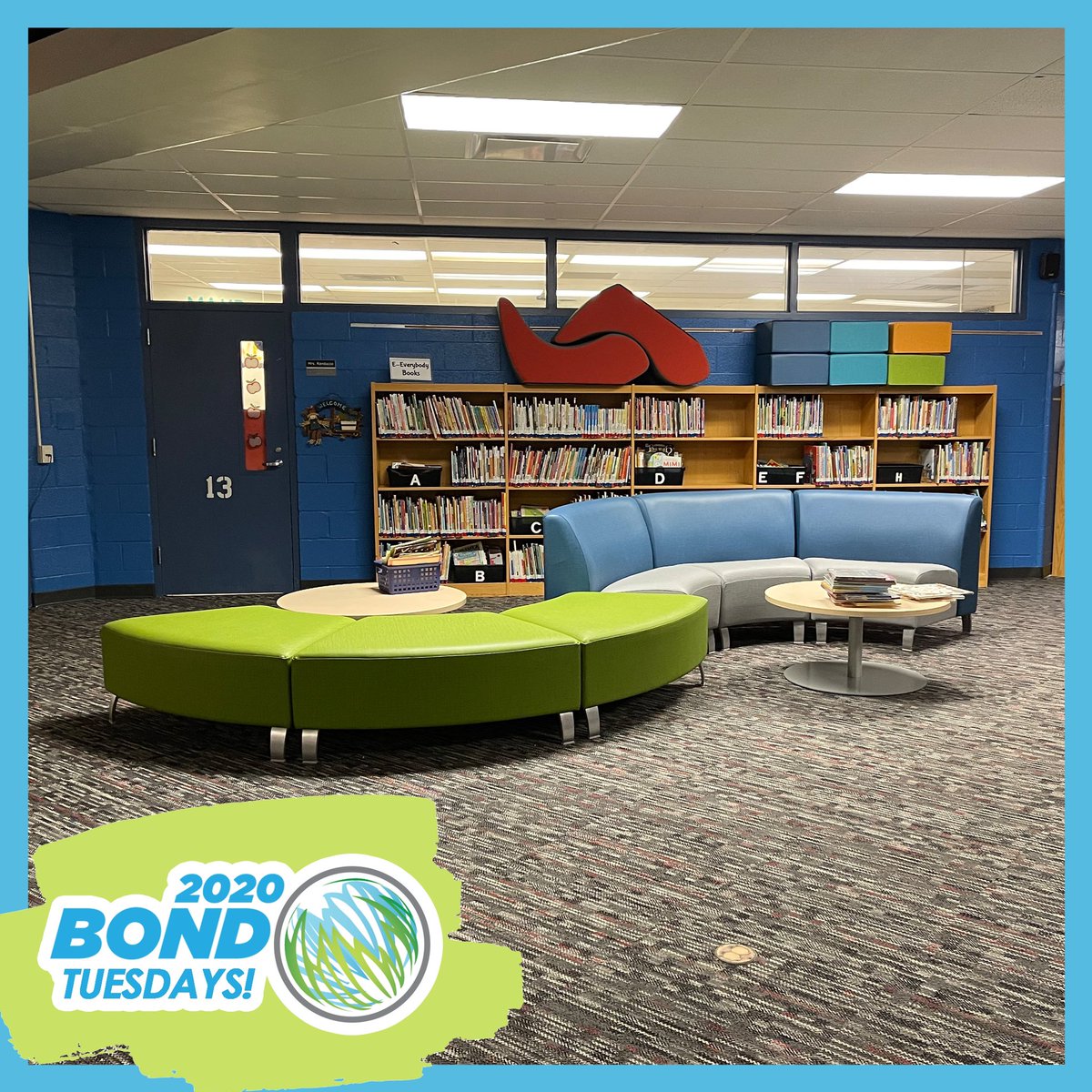 PCCS_Official's tweet photo. Thanks to the #2020Bond, Hulsing Elementary has received beautiful new furniture in its new-and-improved Media Center!
#ThanksPCCSCommunity #2020Bond #PCCSCreatingtheFuture
#LearnPrepareThrive https://t.co/jVCvCnXtxE