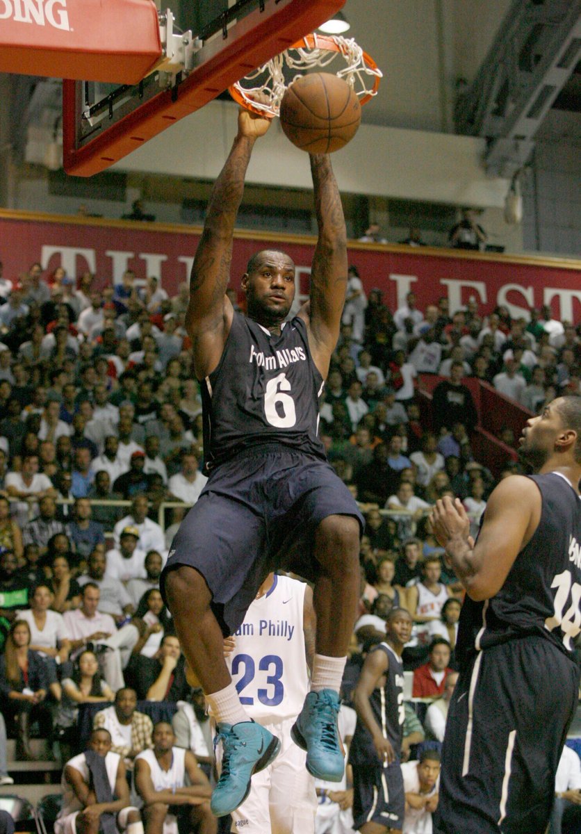 SLAMonline's tweet photo. During the 2011 NBA lockout, some of the best players in the world, including Bron, CP3 and Melo, gathered at the Palestra in West Philadelphia for an unforgettable exhibition.

This is the story of how the game came to be. https://t.co/BojaIcpSgT https://t.co/2QtE0GFnCL